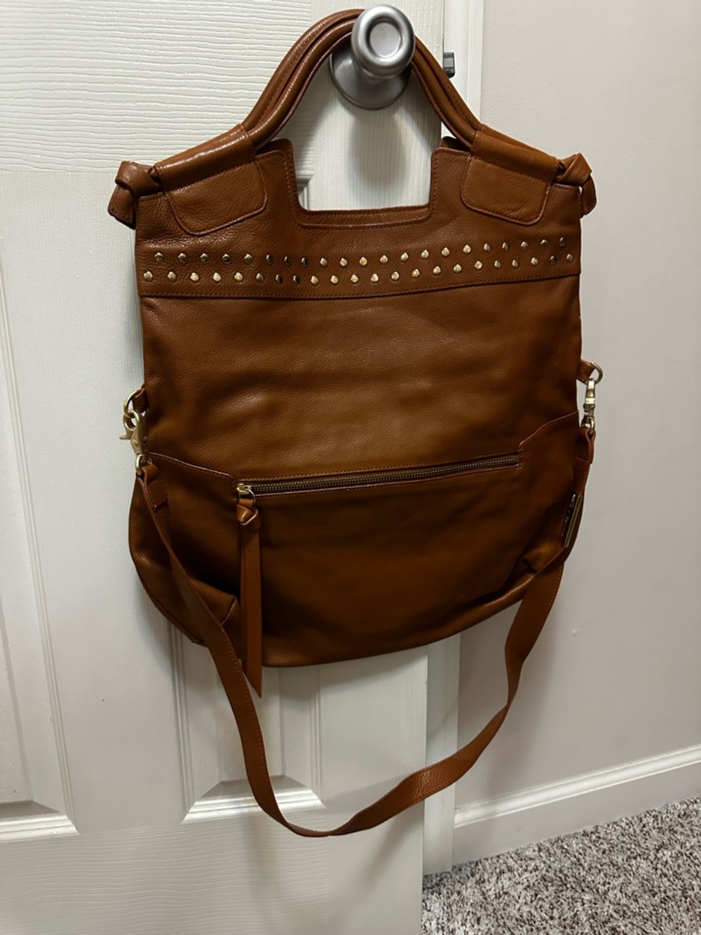 Foley + Corrina Studded Leather Mid City Tote Bag